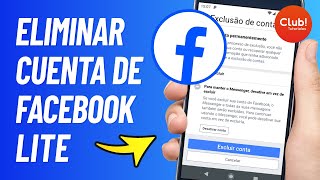 Cómo ELIMINAR UNA CUENTA de Facebook Lite Para Siempre 2024 [upl. by Myrwyn]