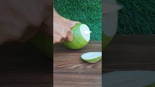 Soft coconut cutting 🌴satisfying viralshort coconut [upl. by Pokorny]