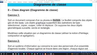 M201  UML  Part9  Diagramme de classe  Exercice 1 [upl. by Eelhsa759]