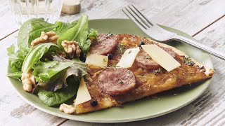 Tarte à la saucisse de Morteau et au Comté [upl. by Piers]