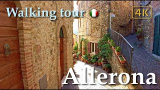 Allerona Umbria Italy【Walking Tour】History in Subtitles  4K [upl. by Schnurr491]