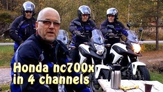 Honda nc700x dct 4 bikes 4 YouTube channels Plus acceleration test [upl. by Imojean991]