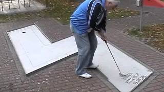 Minigolf professionell Europameister Hubert Bayer in Schweinfurt [upl. by Iolenta309]