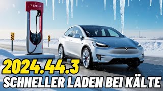 Tesla Software Update 2024443 Schneller laden bei Kälte App Update 4391 Supercharger Meldung [upl. by Atinoj]