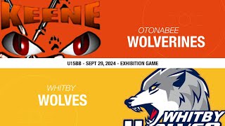 20240929  U15BB  Otonabee Wolverines vs Whitby Wolves [upl. by Noved]