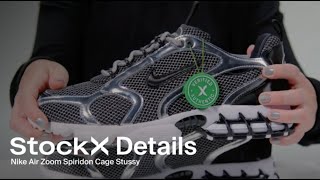 A Close Up Look at the Stussy x Nike Air Zoom Spiridon Cage 2  Details  StockX [upl. by Akciret]