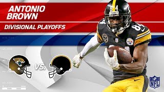 Antonio Browns 7 Grabs 132 Yards amp 2 TDs  Jaguars vs Steelers  Divisional Round Player HLs [upl. by Terzas728]