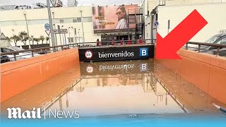 LIVE Bonaire shopping centre in Valencia where water is being extracted from underground car park [upl. by Niawtna]