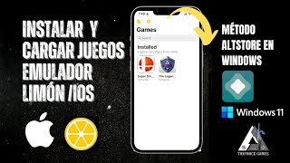 🎮 Tutorial Instalar Limón Emulador Nintendo 3Ds  Altstore en Windows 11  IOS 17 [upl. by Nuahc]