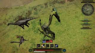 How to hunt Miragaia as Hatze  Haztegopteryx VS Miragia amp Struthiomimus  Path of Titans [upl. by Hairas32]