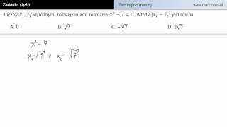 Zadanie 6  trening do matury z matematyki [upl. by Ecertak]