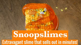 Snoopslimes  Raw Honeycomb Slime Unboxing amp Mixing  Is Snoop Slimes Worth It [upl. by Airdnal595]