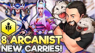 8 Arcanist  Hype New AP Carries  TFT Inkborn Fables  Teamfight Tactics [upl. by Sakul314]