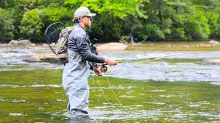 THIS RIVER IS FREAKING AWESOME  A GREAT DAY FISHING [upl. by Notsnhoj]