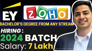 Zoho Recruitment 2024  Zoho  EY OFF Campus Drive For 2024  2023 Batch Hiring [upl. by Giesecke]