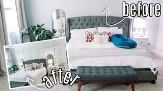 DIY BOARD amp BATTEN ACCENT WALL  BEDROOM MAKEOVER  MORE WITH MORROWS [upl. by Michelle]