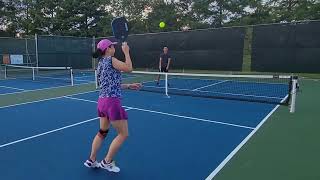 Pickleball practice drills 2 balls dinking July 26th [upl. by Ycam]