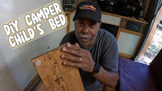 DIY Camper Childs Bed diy kidsbed vanlife camping cargocamper trailer sleep rv [upl. by Vladi]