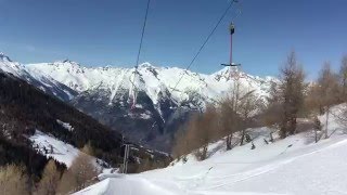 Skigebiete Eischoll und Unterbäch am 11 März 2016 [upl. by Henrion221]