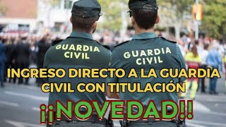 INGRESO DIRECTO como Oficial de la Guardia Civil [upl. by Nimocks]