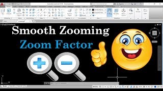 Smooth Zooming In AutoCAD  Command ZOOMFACTOR  Tips amp Tricks [upl. by Luis129]