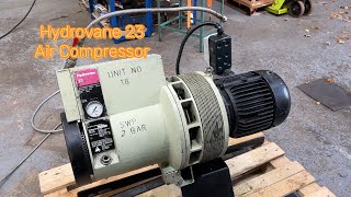 Hydrovane 23 Air Compressor  3 Phase blackdogmachinery3719 [upl. by Nahgen]