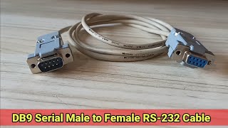 How to make DB9 Serial Male to Female RS232 Cable [upl. by Arinay]