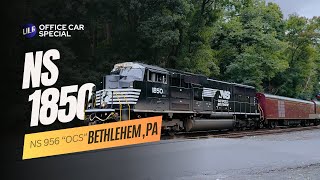 Norfolk Southern NS 956 quotOffice Car Specialquot in Bethlehem Pennsylvania [upl. by Jandel]