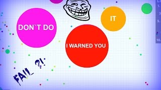 quotI warned youquot troll  revenge  agario best trolling  server domination [upl. by Iznekcam]