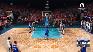 NBA 2K24 Olympics Mode  USA vs France Gold Medal Game  Ultra Realistic Gameplay [upl. by Adahsar]