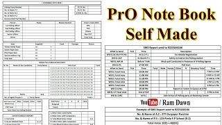 Self Made PrO Note Book Understand its uses amp Download pdf File Loksabha Vote [upl. by Eromle]