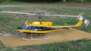 BELL212 TWIN JET RC MODEL ELECTRIC POWER TEST [upl. by Frech127]