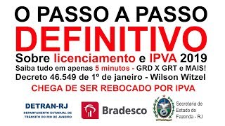 IPVA e Licenciamento 2019  Passo a passo  CHEGA DE SER REBOCADO [upl. by Maren]