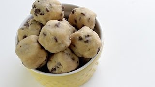 How To Make Cookie Dough Bites  No Bake Recipe amp 7 Ingredients ONLY [upl. by Laeynad]