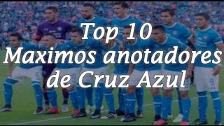 Top 10 Maximos Goleadores de Cruz Azul [upl. by Bowe]