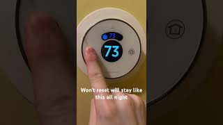 Honeywell Lyric Smart Thermostat Wont WiFi or Factory Reset [upl. by Eerac]