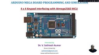 4 x 4 Keypad Interfacing with Arduino Mega Board [upl. by Uchida]