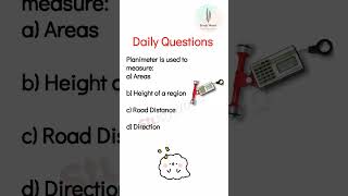 Planimeter is used to measure youtube shorts gk questions youtubeshorts mcqsbb [upl. by Inajar]