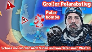 ❄️🥶wetter  Starker Schneefall und Polarfrost in ganz Deutschland [upl. by Ameer]