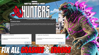 How To Fix CRASHES In Fortnite Chapter 6 Season 1  鬼 HUNTERS Fix Fortnite Not Launching [upl. by Decrem]