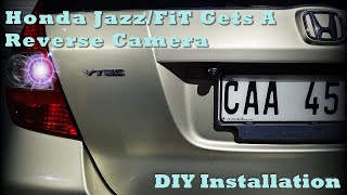 Honda Jazz Reverse Camera  DIY Installation [upl. by Kutzenco238]