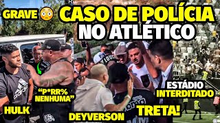 A ATITUDE AGRESSlVA DE TORCEDORES DO ATLÉTICO PRA ClMA DE JOGADORES QUE INTERDITOU ESTÁDIO E HULK E [upl. by Shien258]