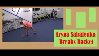 Aryna Sabalenka Breaks Racket [upl. by Sherburne]