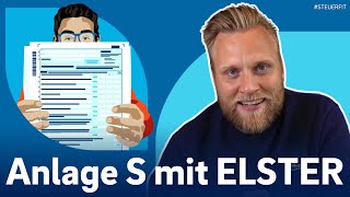 Anlage S mit ELSTER online  ELSTER online Tutorial zur Steuererklärung 2024 [upl. by Nyleimaj]