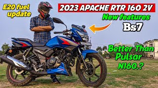 All New TVS Apache RTR 160 2v Bs7  Detailed Ride Review  Still Better Than Pulsar N160 [upl. by Wilson]