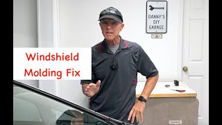 How To Fix A Deteriorating Windshield Molding on a 8th Generation 2009 Honda Civic 20 fix [upl. by Aiam]