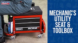 Sealey Mechanics Utility Seat amp Toolbox  SCR18 Range [upl. by Ozkum]