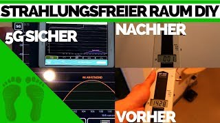 5G sicheres Zimmer  Abschirmfarbe Test HF Messgerät  Faradayschen Käfig selber bauen  Earthing [upl. by Sidoma]