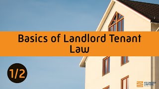 Basics of Landlord Tenant Law  12 [upl. by Mariejeanne]