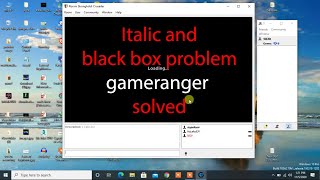 How to solve italic problem in gameranger  for gamers only [upl. by Aicirtac]